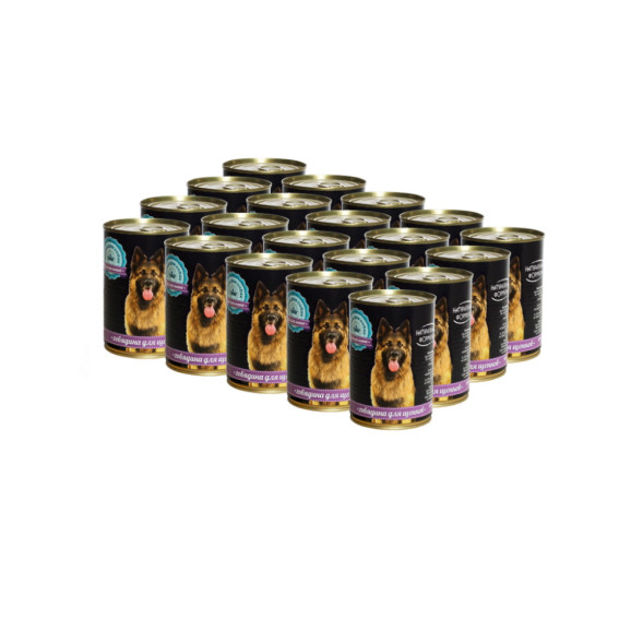 Натуральная формула влажный корм для щенков с говядиной, в консервах - 410 г х 20 шт