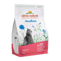 Almo Nature Functional Adult Sterilised Salmon and Rice сухой диетический корм с лососем и рисом для взрослых кастрированных котов и кошек - 2 кг