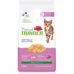 Trainer Natural Cat Young сухой корм для котят от 7 до 12 месяцев с курицей - 1,5 кг