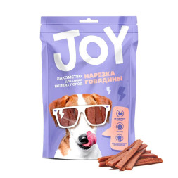 Лакомство JOY Нарезка говядины для собак мелких пород - 60 г