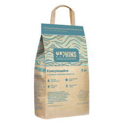 NAPKINS минеральный комкующийся наполнитель для кошачьего туалета, с ароматом Морская свежесть - 5 л (3 кг)