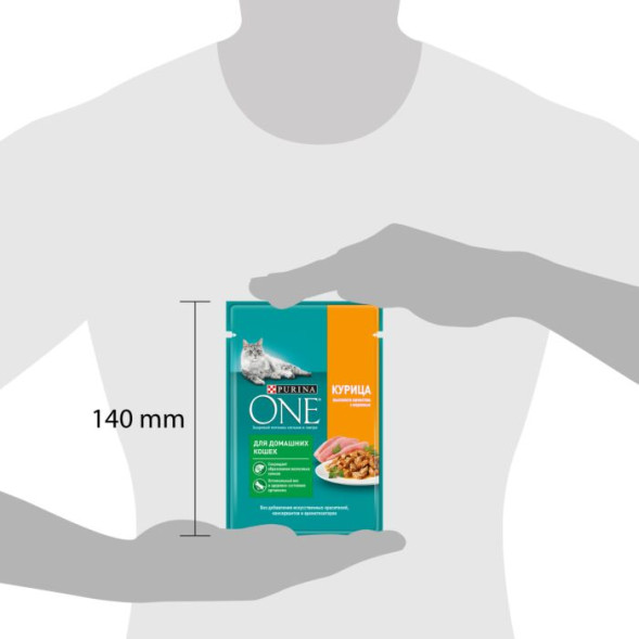 Влажный корм для кошек Purina ONE при домашнем образе жизни с курицей и морковью 75 г x 26 шт