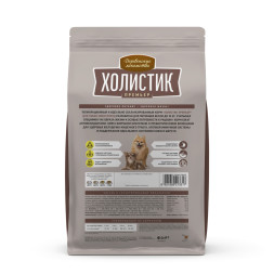 Деревенские лакомства Холистик Премьер сухой корм для взрослых собак мелких пород с уткой и рисом - 7 кг