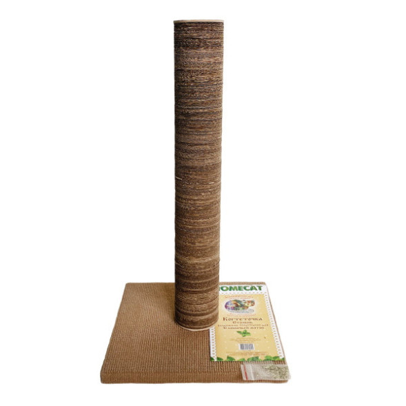 HOMECAT когтеточка столбик с кошачьей мятой из гофрокартона, 29х29х54 см