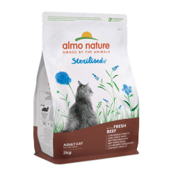 Almo Nature Functional Adult Cat Sterilised Beef &amp;amp; Rice сухой диетический корм с говядиной и рисом для взрослых кастрированных котов и кошек - 2 кг
