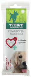 Titbit лакомство для взрослых собак гематоген мясной - 60 г