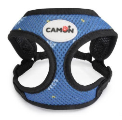 Camon шлейка для собак мелких пород регулируемая с поводком голубая