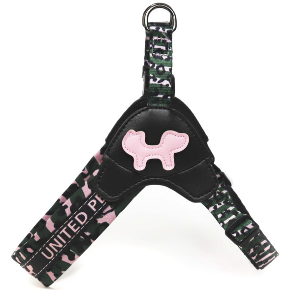 United Pets Complete me шлейка для собак, S 42 x 44-58 см, розовый камуфляж