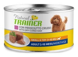 Trainer Natural Small and Toy Adult влажный корм для взрослых собак мелких и миниатюрных пород с сыровяленой ветчиной и рисом - 150 г (24 шт в уп)