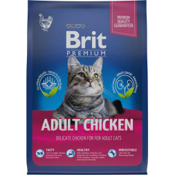 Brit Premium Cat Adult сухой корм для взрослых кошек с курицей - 400 г