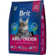 Brit Premium Cat Adult сухой корм для взрослых кошек с курицей - 400 г