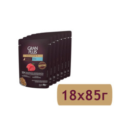Granplus Gourmet Cat паучи для взрослых кошек с тунцом - 85 г x 18 шт