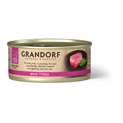 Grandorf tuna In Broth влажный корм для кошек, филе тунца - 70 г х 6 шт