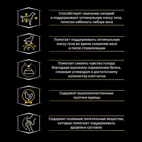 Purina Pro Plan Light Sterilised сухой корм для взрослых собак склонных к избыточному весу и/или стерилизованных с курицей и рисом - 3 кг