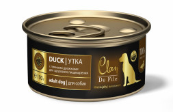Clan De File влажный корм для взрослых собак с уткой, в консервах - 100 г