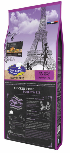 Bon Appetit Dog Adult Mini Chicken&amp;amp;Rice сухой корм для взрослых собак мелких пород с курицей и рисом - 400 г