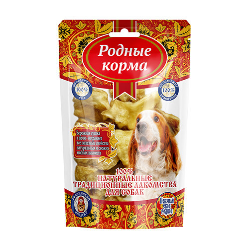 Родные Корма Традиционные лакомство для собак хрустики говяжьи - 40 г