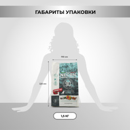 Necon Natural Wellness Sterilized Urine PH Ocean Fish &amp;amp; Rice сухой корм для взрослых стерилизованных кошек, для правильного баланса pH мочи, с океанической рыбой, рисом и клюквой - 1,5 кг